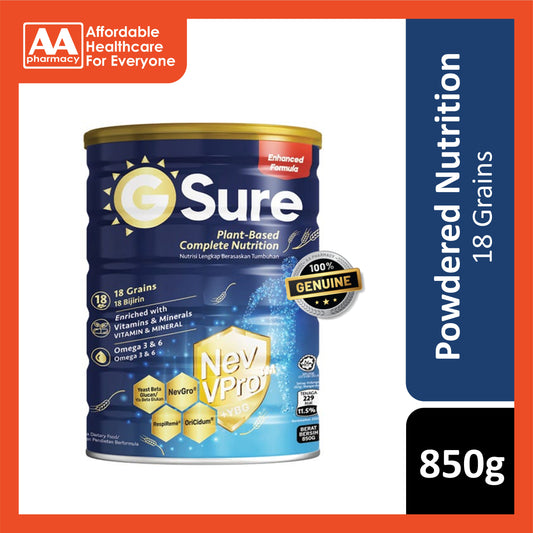 GoodMorning GSure Plant-Based Complete Nutrition 850g [Enhanced Formula]