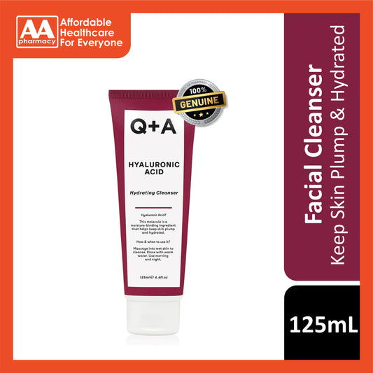 Q+A Hyaluronic Acid Hydrating Cleanser 125mL