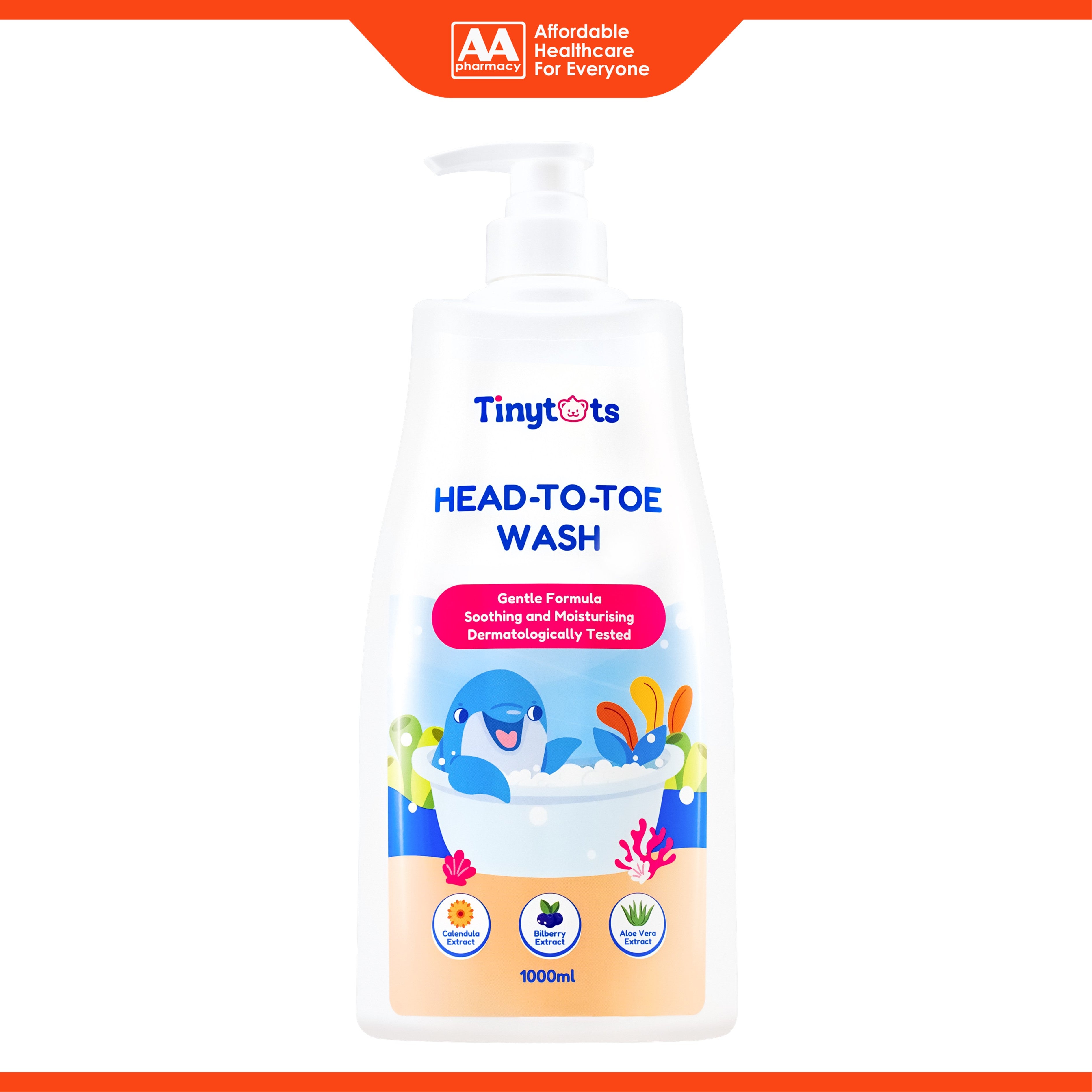 Tinytots Head-To-Toe Wash (1000ml)