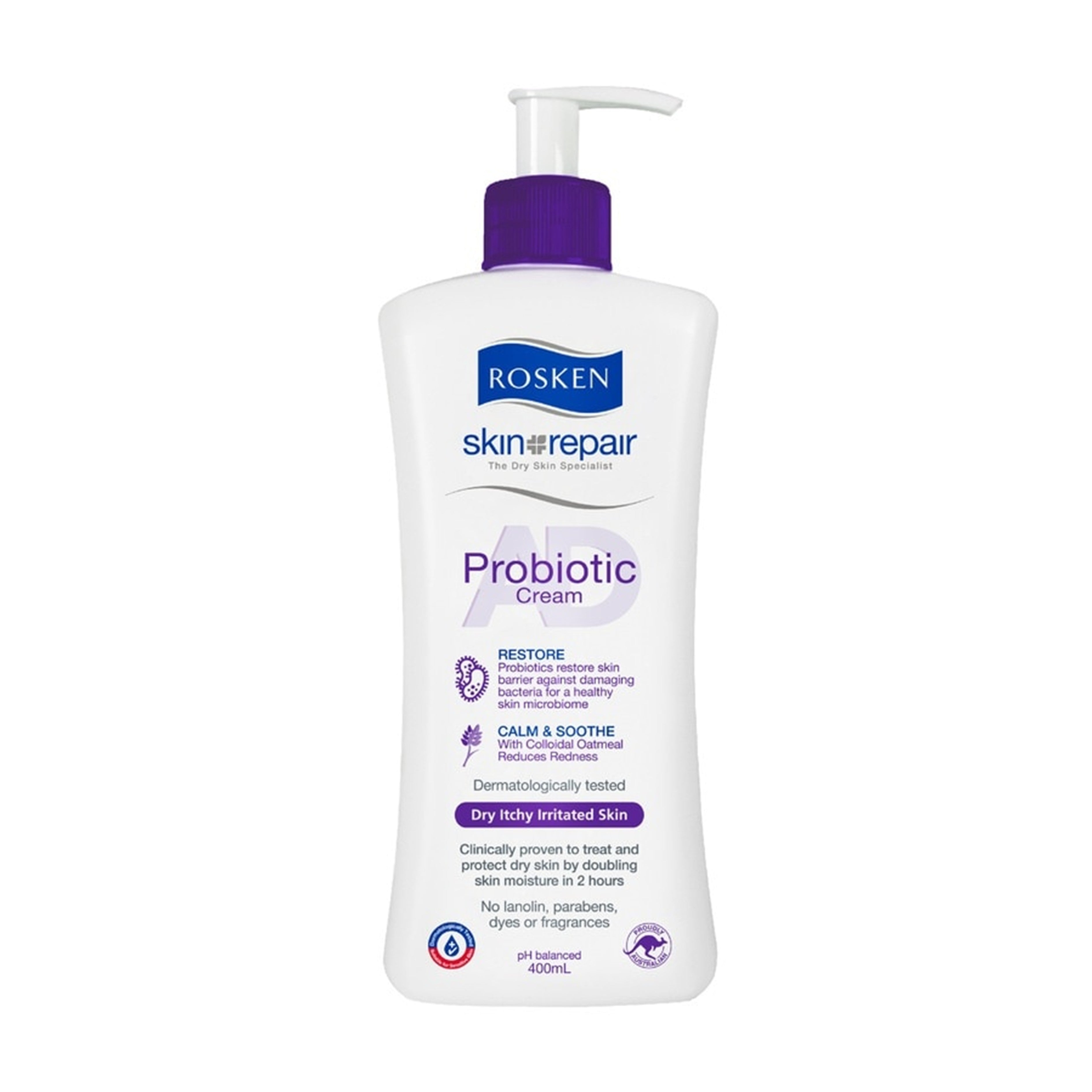 Rosken Skin Repair AD Probiotic Cream 400mL