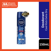 Nivea Men Cool Kick Extra Dry 72H Anti-Perspirant Spray 150mL
