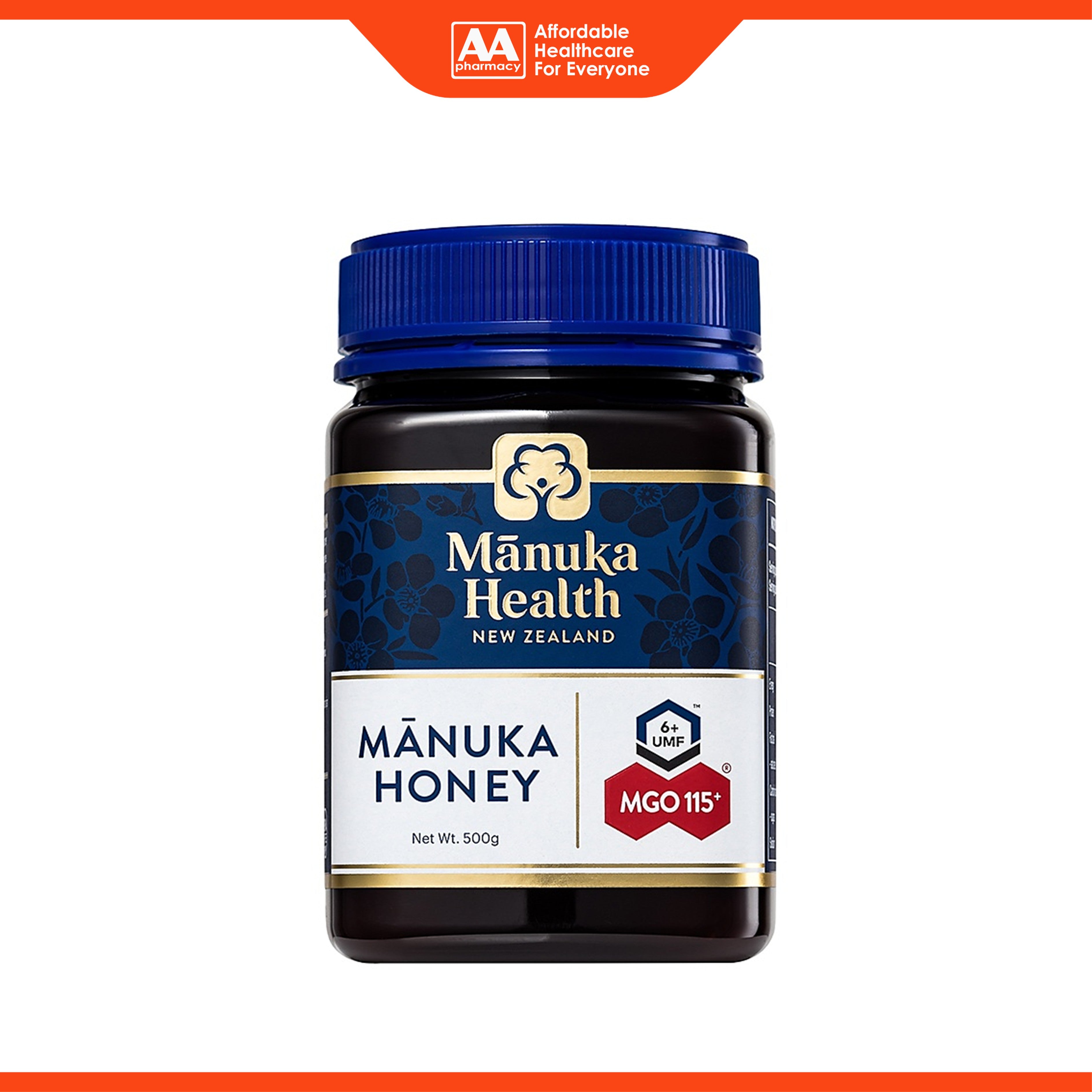 Mānuka Health New Zealand Mānuka Honey UMF 6+ MGO 115+ (500g)
