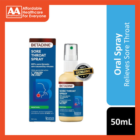 Betadine Sore Throat Spray 50mL