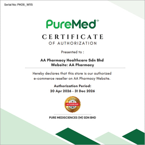PureMed Lacto E-Mune (Yoghurt Powder with Probiotic 12 Billion CFU) Sachet 30's