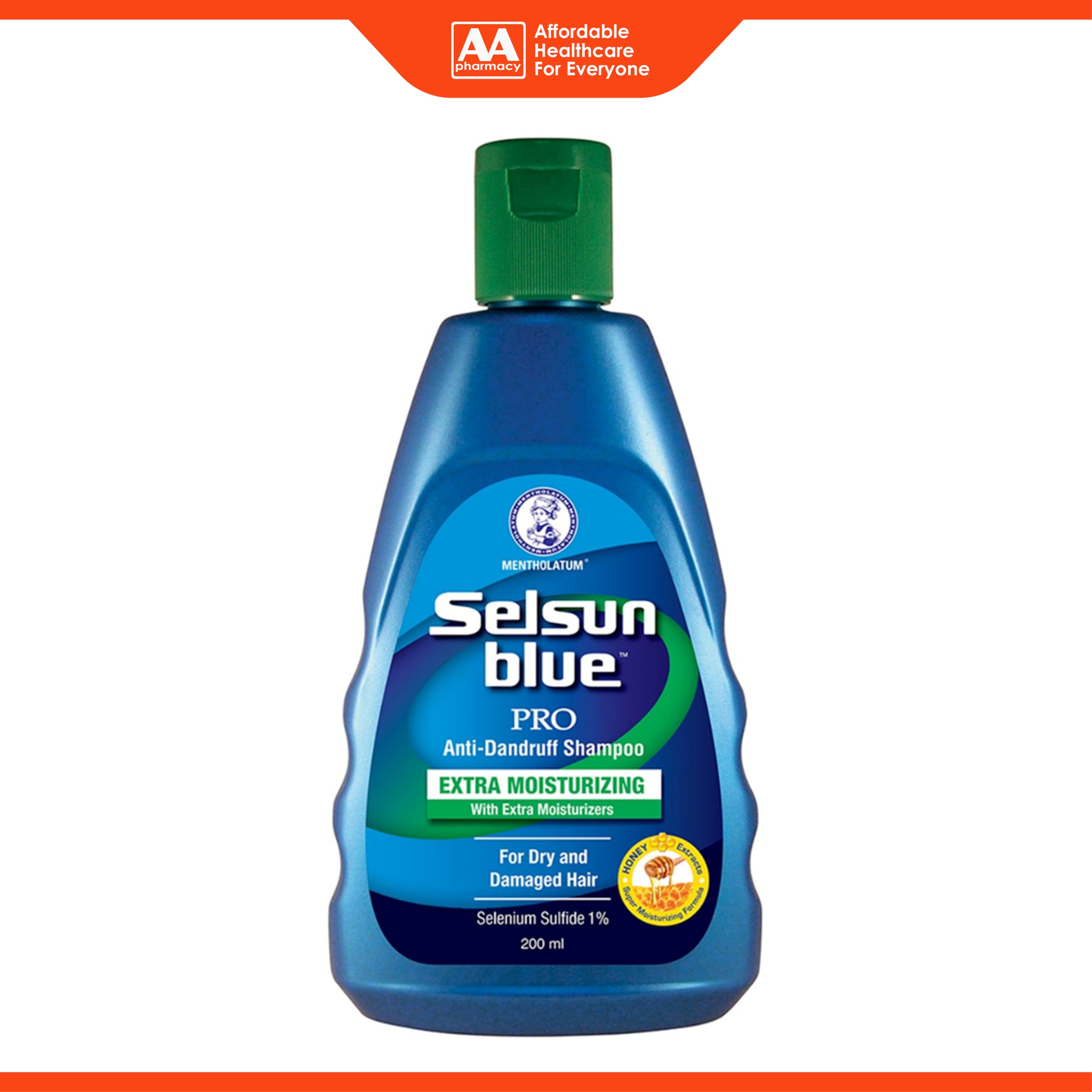 Selsun Blue PRO Anti-Dandruff Shampoo 200mL (Extra Moisturizing with Extra Moisturizers)