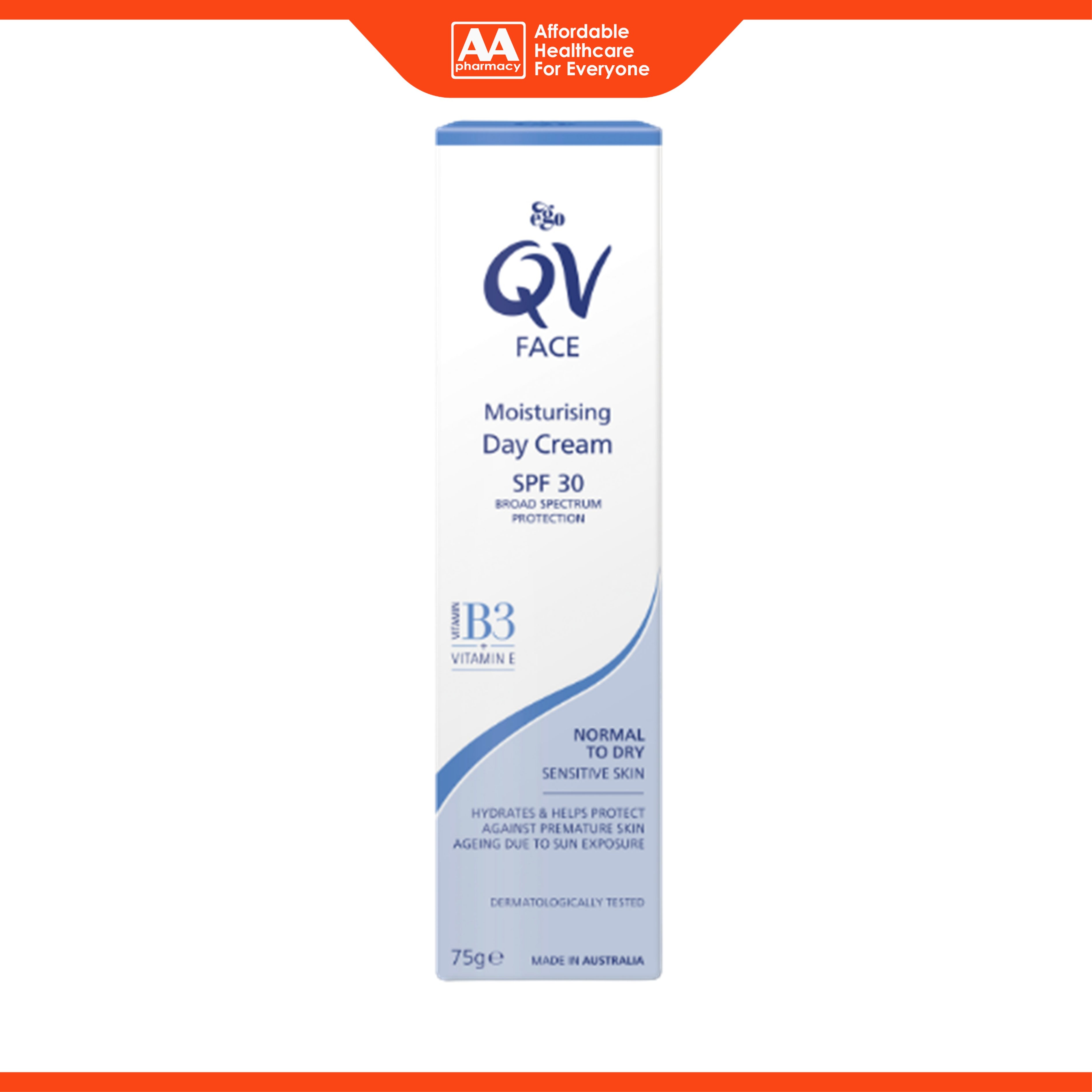 Ego QV Face Moisturising Day Cream with SPF30 75g