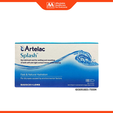 Artelac Splash Single-Dose Lubricant Eye Drops 0.5mLx30's