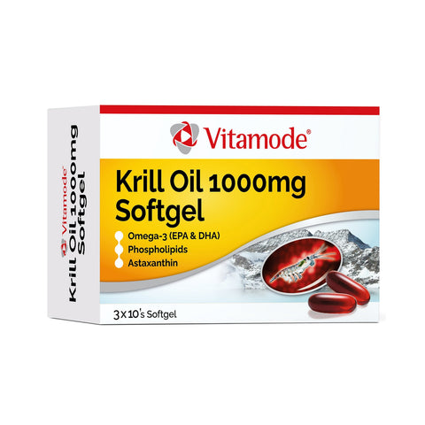 Vitamode Krill Oil 1000mg Softgel 3x10's