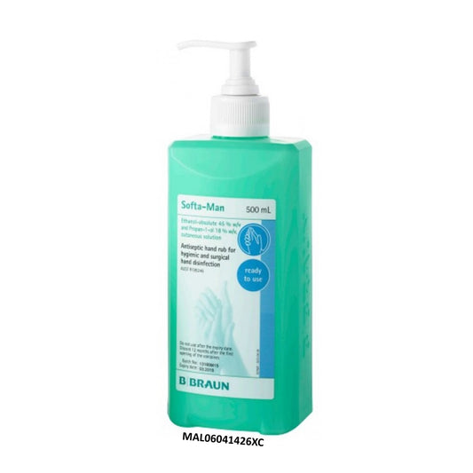 B. Braun Softa-Man Cutaneous Solution Hand Disinfectant 500mL
