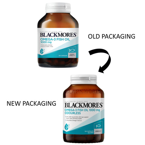 Blackmores Omega-3 Fish Oil 1000mg Odourless Capsule 120's