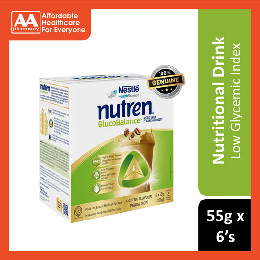 Nestlé Nutren GlucoBalance Sachet 55gx6's (Coffee Flavour)