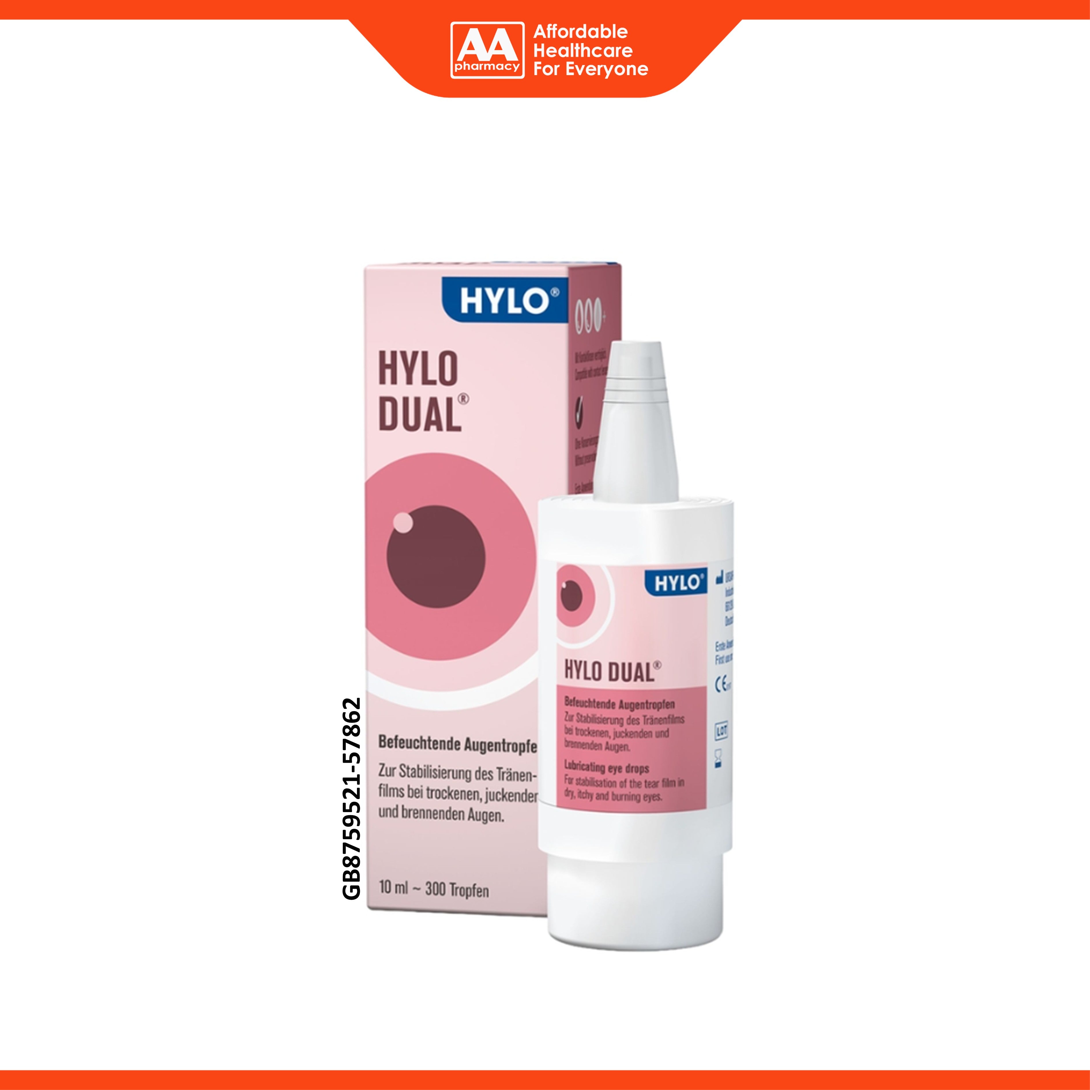 Hylo Dual Lubricating Eye Drops with Ectoine (10ml)