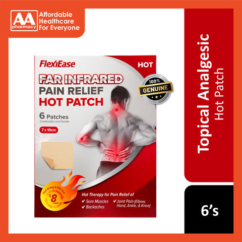 FlexiEase Far Infrared Pain Relief Hot Patch 6's