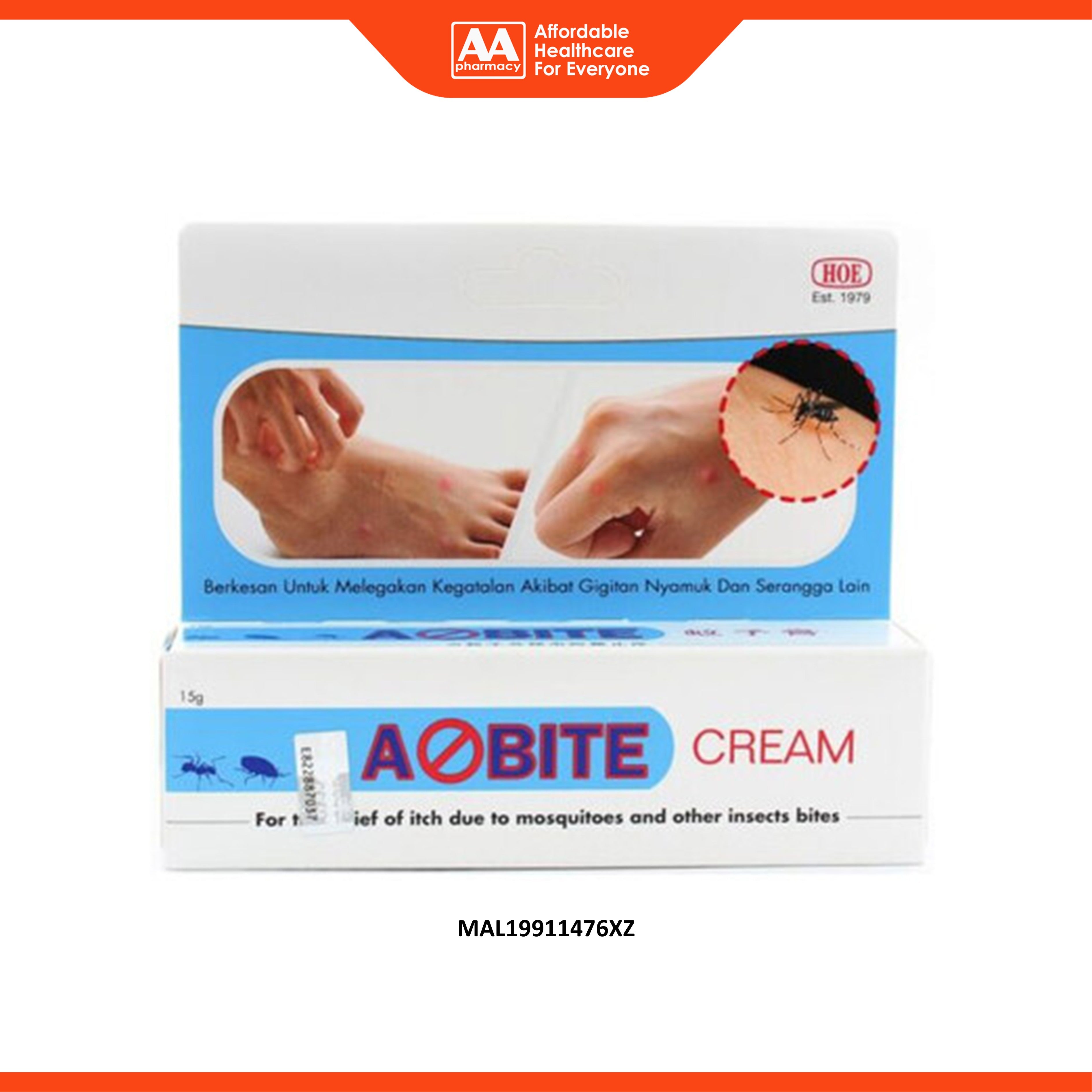 A-Bite Cream (15g) - Relief of Itch due to Mosquitoes and Insect Bites