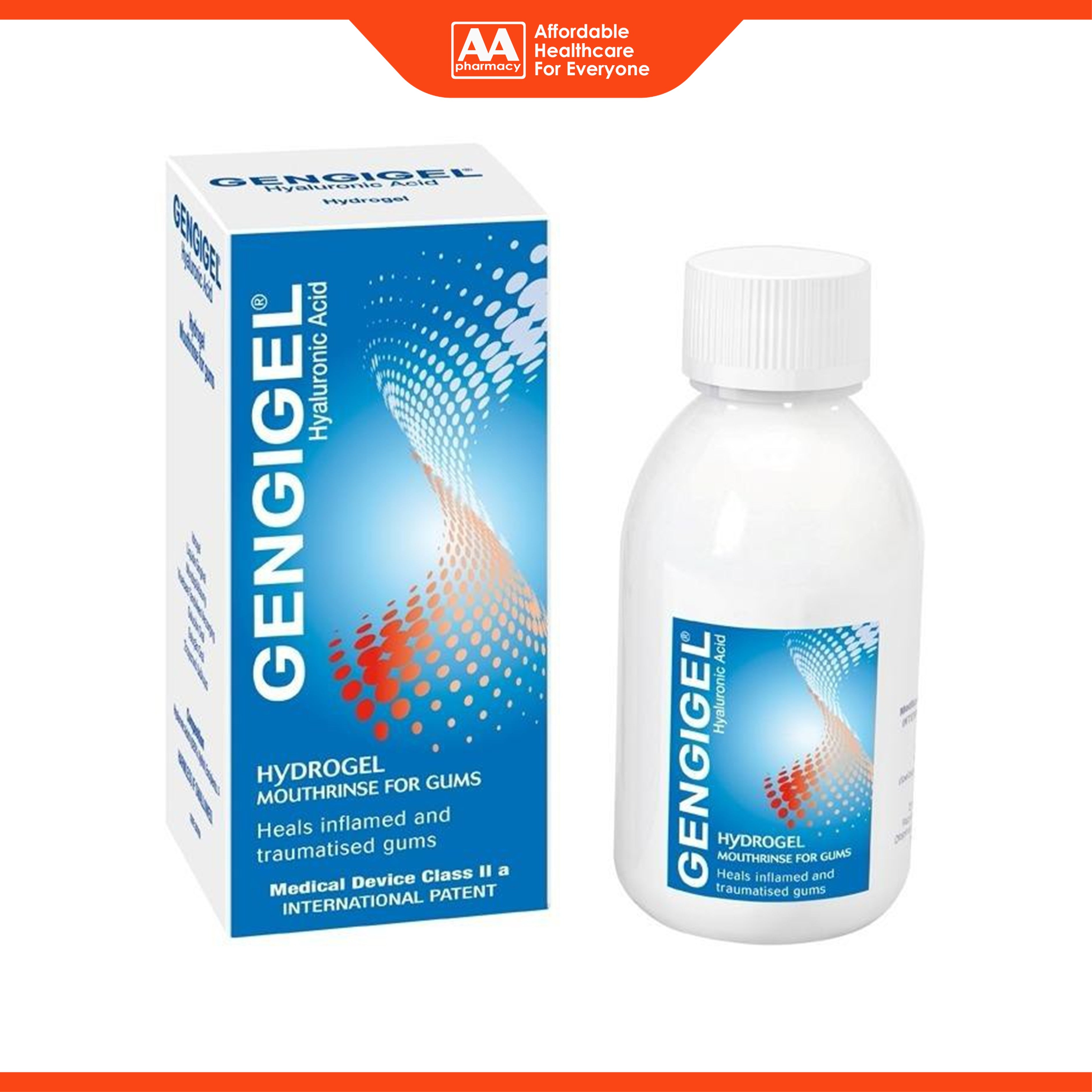 Gengigel Hyaluronic Acid Hydrogel Mouthrinse For Gums 150mL