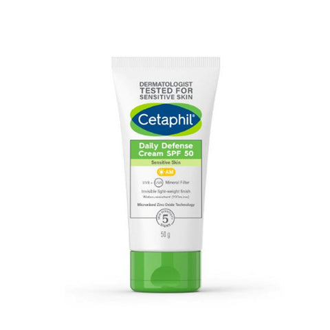 Cetaphil Daily Defense Cream SPF 50 Mineral Sunscreen 50g
