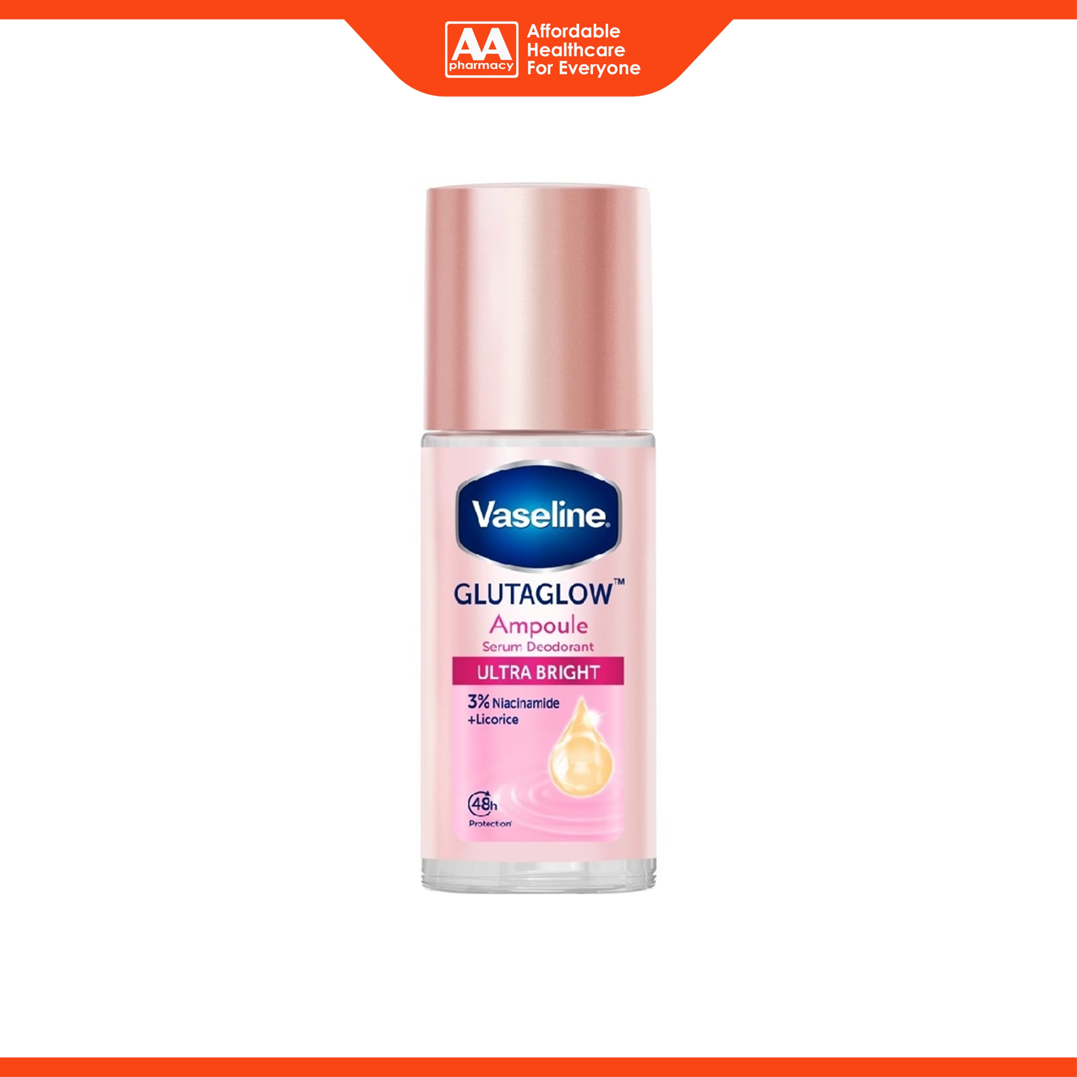 Vaseline GlutaGlow Ampoule Serum Deodorant - Ultra Bright (45ml)