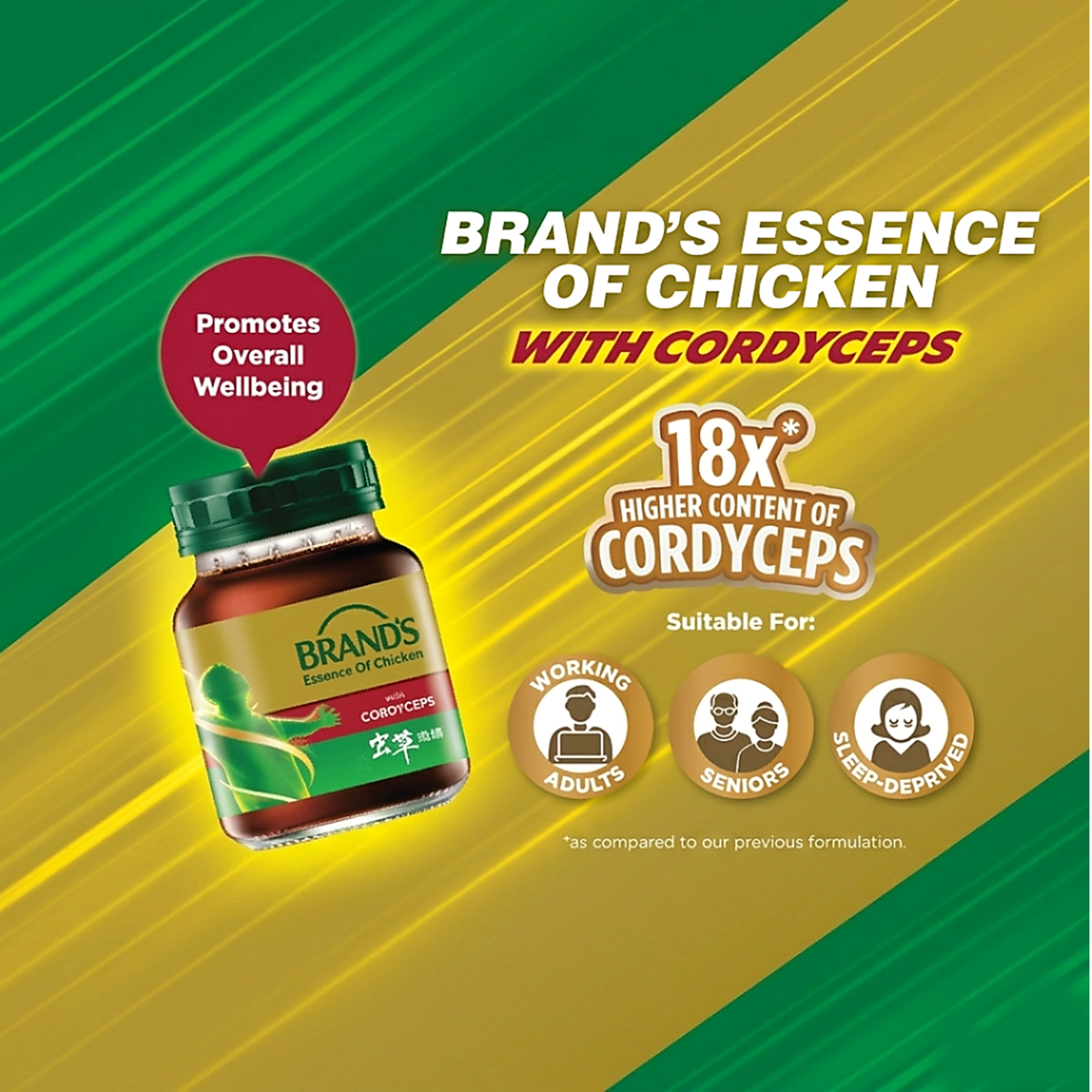 Brand's Essence Of Chicken with Cordyceps (70g x 12's)