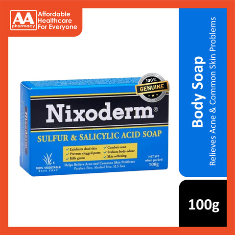 Nixoderm Sulfur and Salicylic Acid Soap 100g