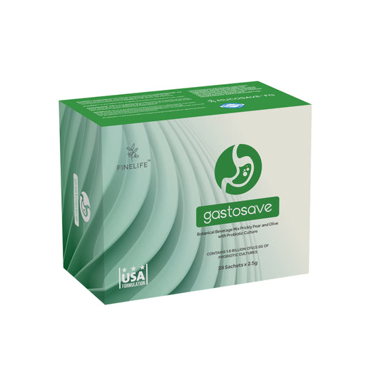 Finelife GastoSave (Botanical Beverage Mix Prickly Pear and Olive with Probiotic Culture) Sachet 2.5gx28's