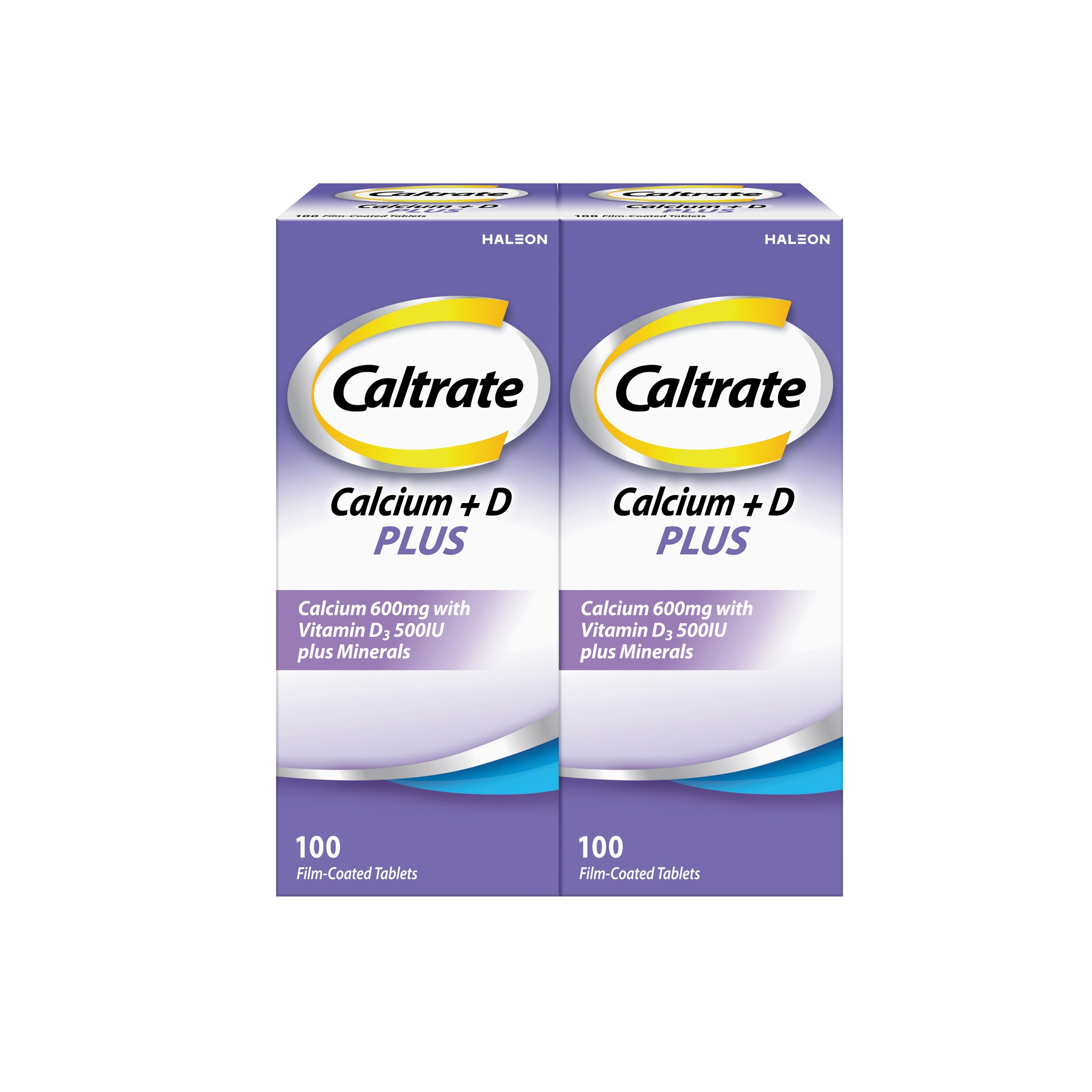 Caltrate Calcium 600mg + D Plus Tablet 2x100's