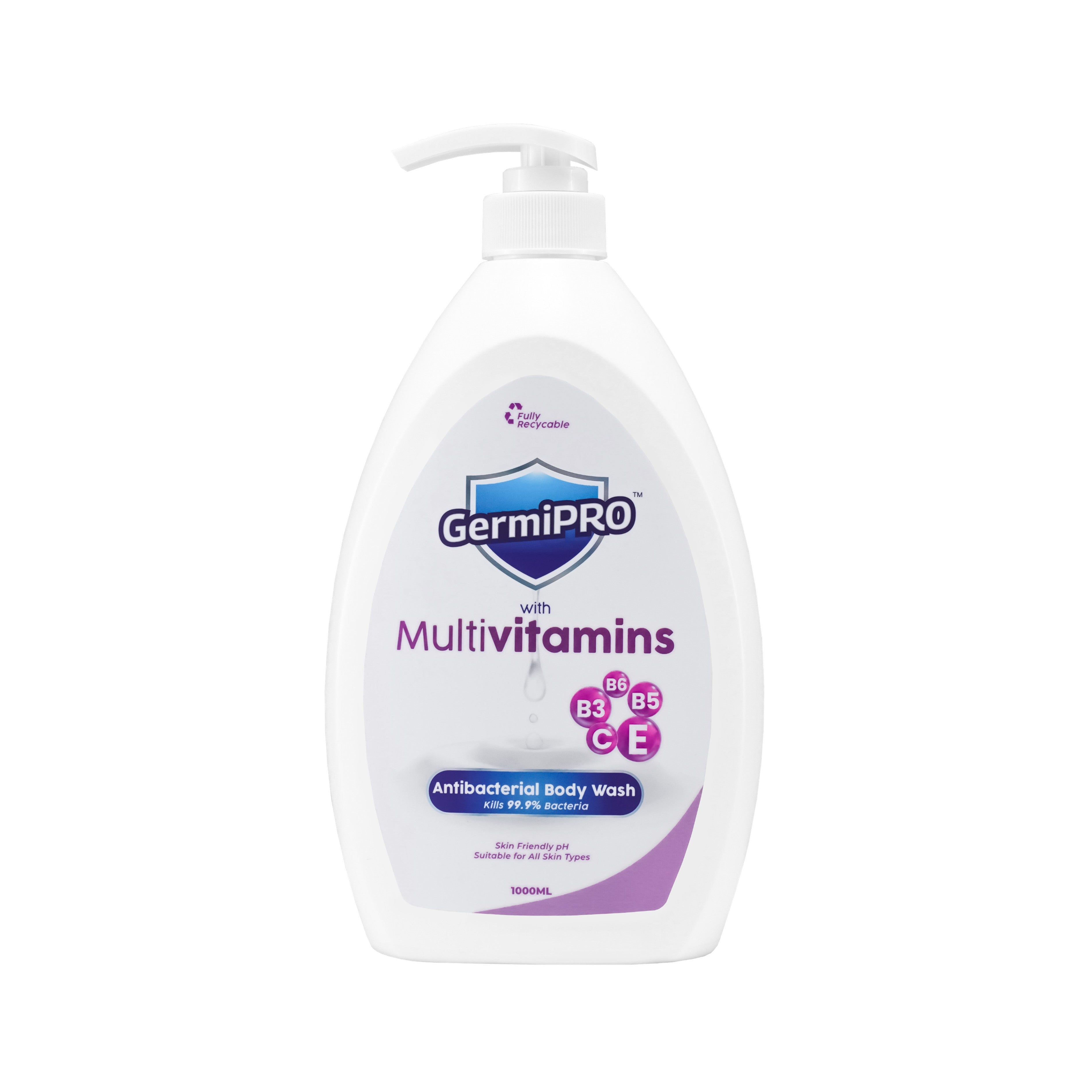 GermiPRO Antibacterial Body Wash - with Multivitamins (1000ml)