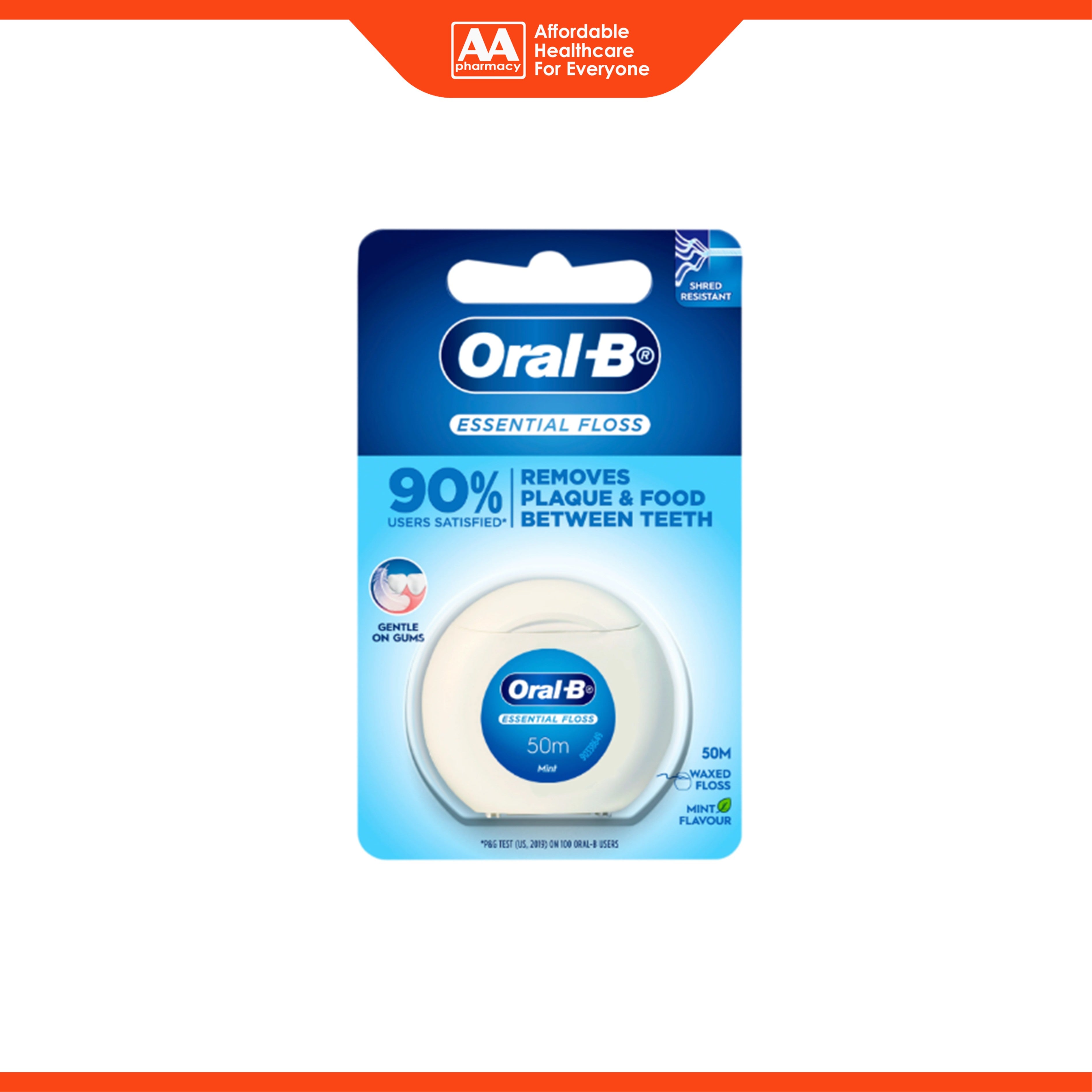 Oral-B Essential Waxed Floss 50m 1's