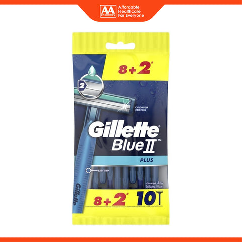 Gillette Blue II Plus Disposable Razor 8+2's