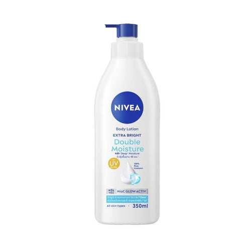 Nivea Body Lotion (Extra Bright, Double Moisture with UV Filter) 350mL