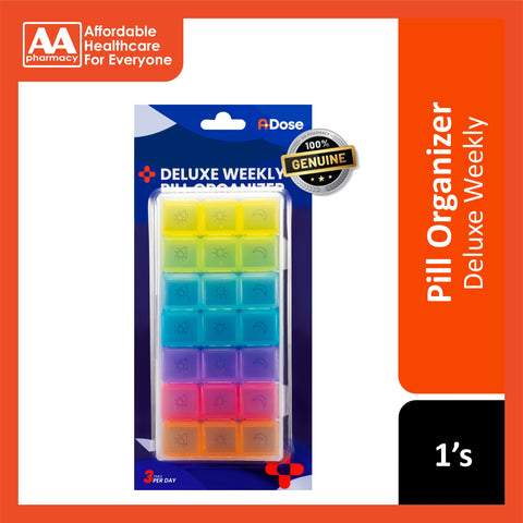 A-Dose Deluxe Weekly Pill Organizer (21 Compartments) 1's