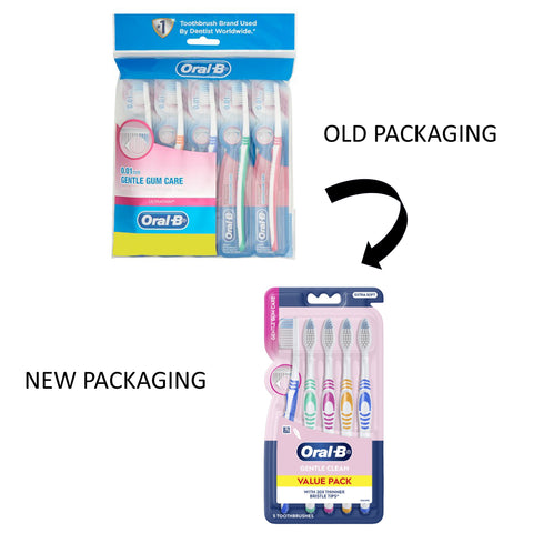 Oral-B Toothbrush (Gentle Clean, Extra Soft) 5's