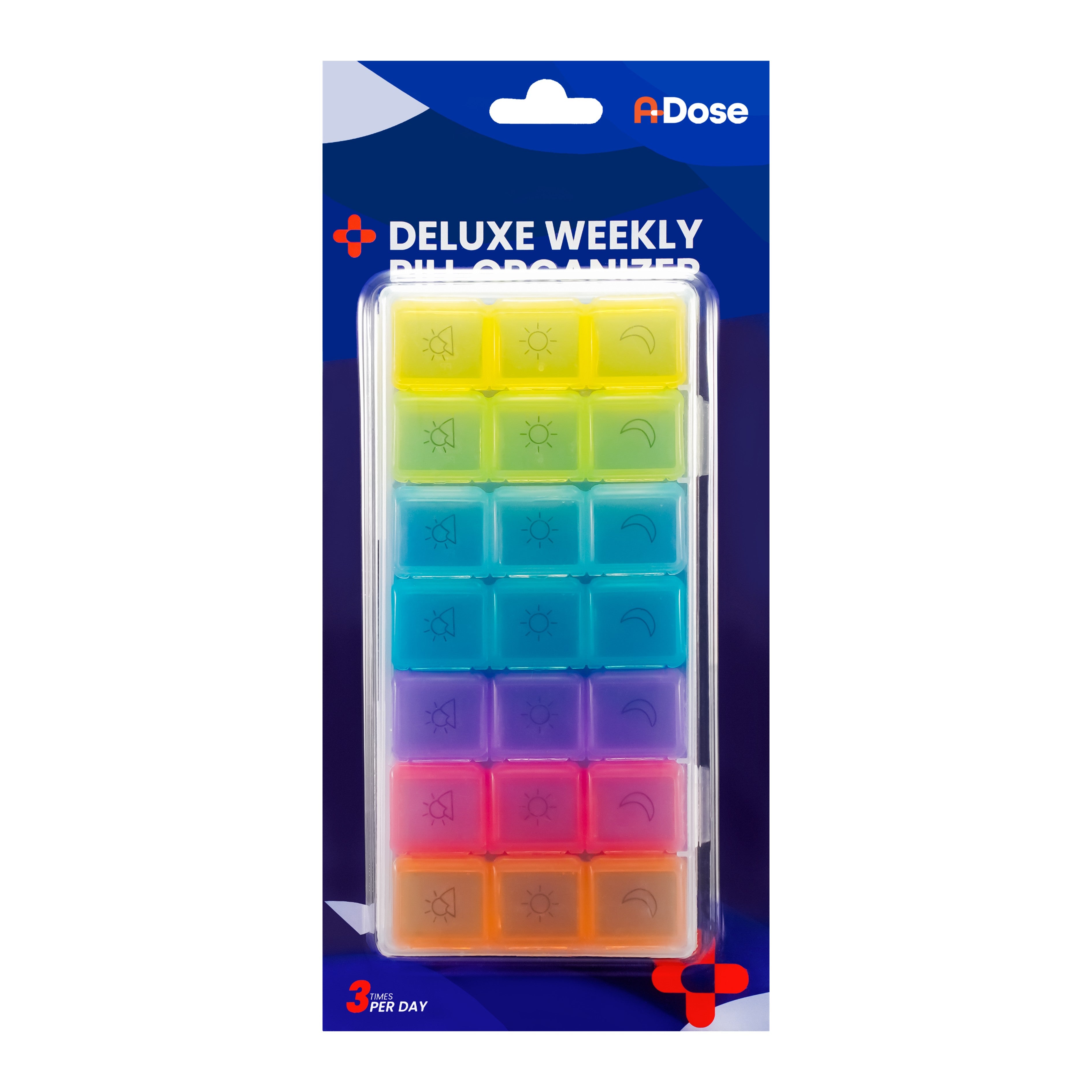 A-Dose Deluxe Weekly Pill Organizer (21 Compartments) 1's