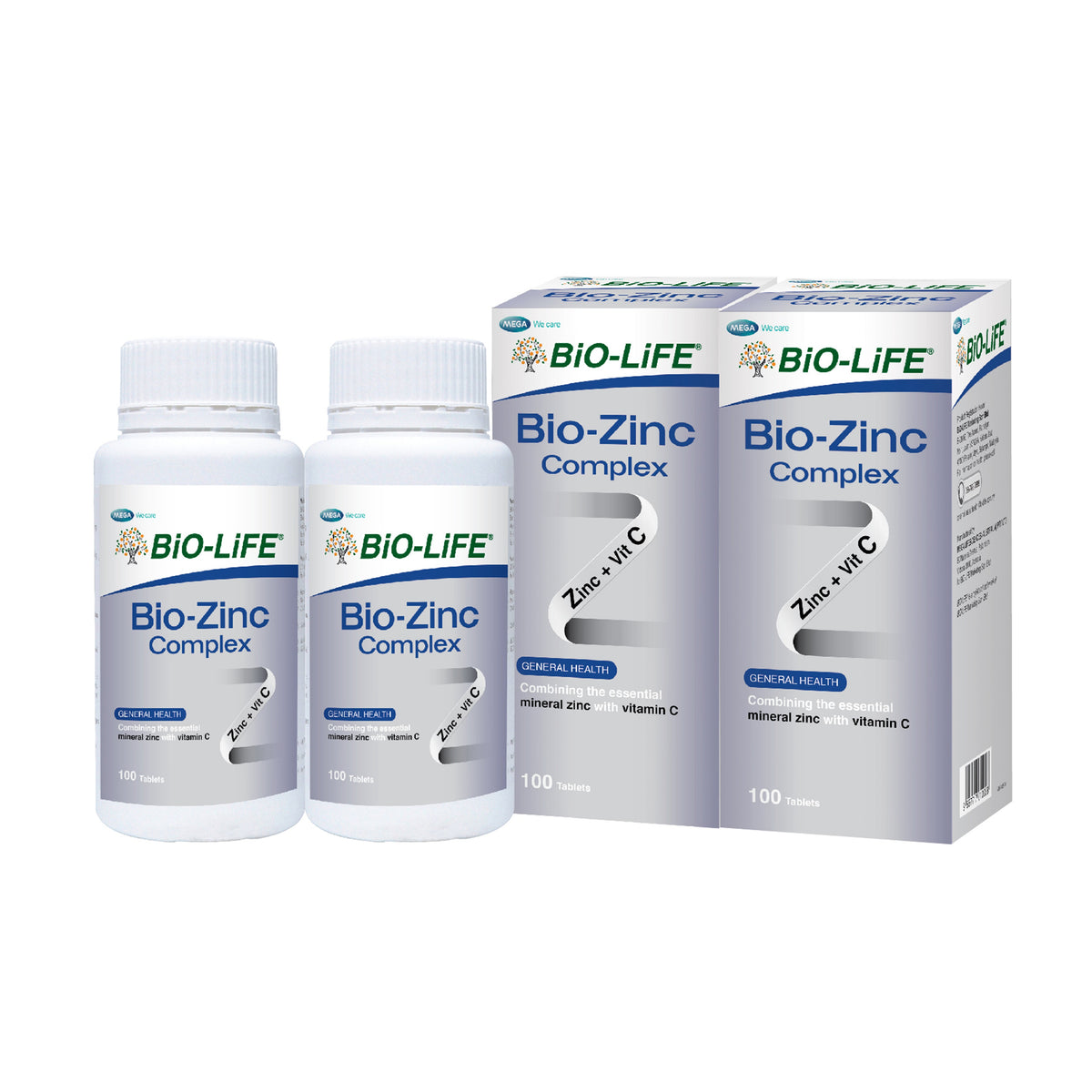 BiO-LiFE Bio-Zinc Complex Tablet (2 x 100's)