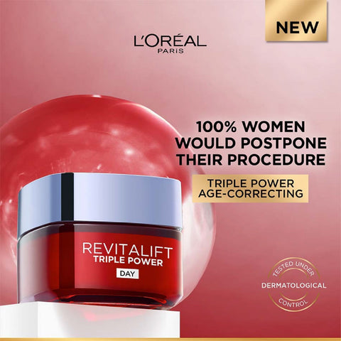 L'Oréal Paris RevitaLift Triple Power Age-Correcting Cream (Day) 50mL