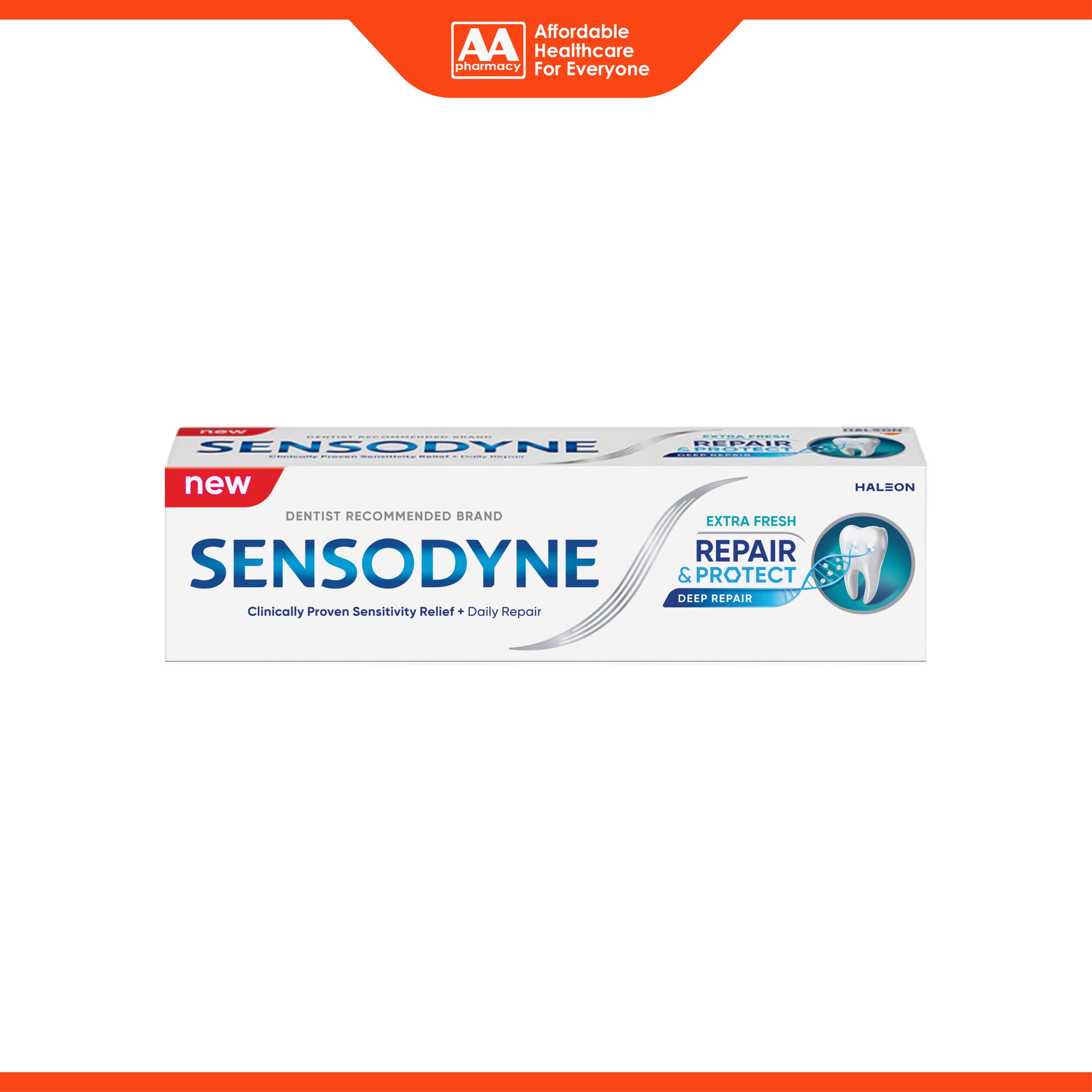 Sensodyne Toothpaste - Repair and Protect, Deep Repair, Extra Fresh (100g)
