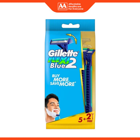 Gillette Flexi Blue 2 Disposable Razor 5+2's