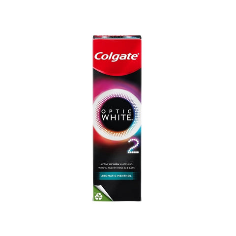 Colgate Toothpaste (Optic White O2 Active Oxygen Whitening, Aromatic Menthol) 85g
