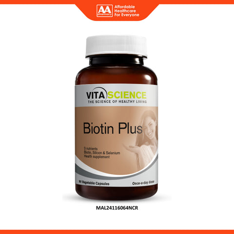 VitaScience Biotin Plus (Biotin, Silicon, Selenium) Vegecapsule 90's