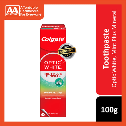 Colgate Toothpaste (Optic White Mint Plus Mineral) 100g