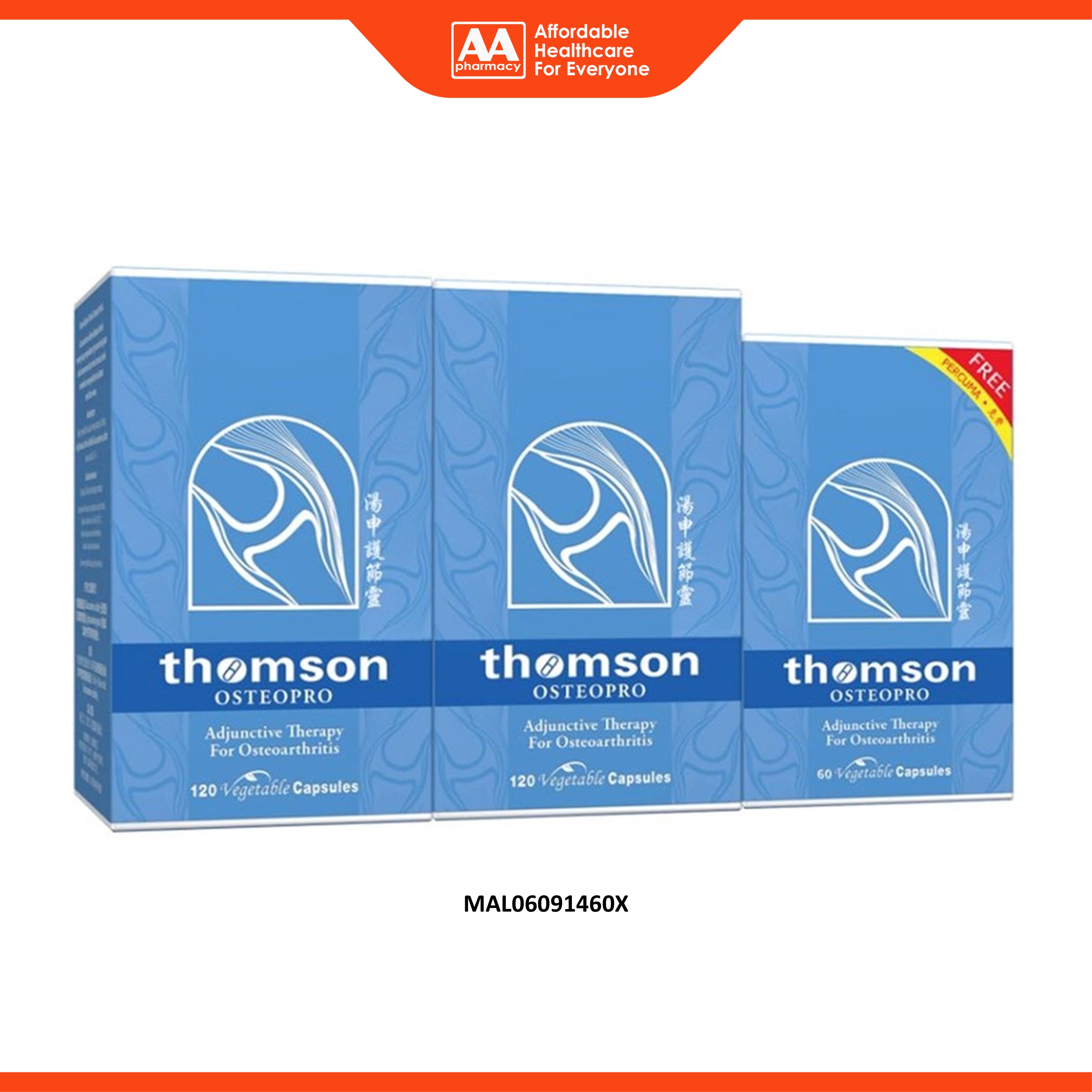 Thomson OsteoPro Vegecapsule 2x120's FOC 60's