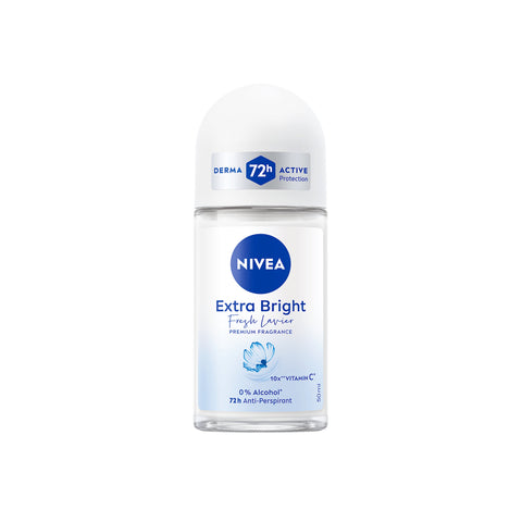 Nivea Extra Bright (Fresh Lavier Aqua Breeze) 72H Anti-Perspirant Roll On 50mL