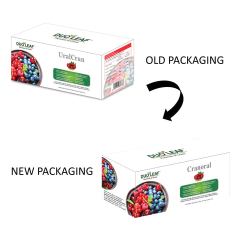 Duoleaf Cranoral (Botanical Beverage Mix Strawberry Powder with Cranberry Extract) Sachet 5gx60's