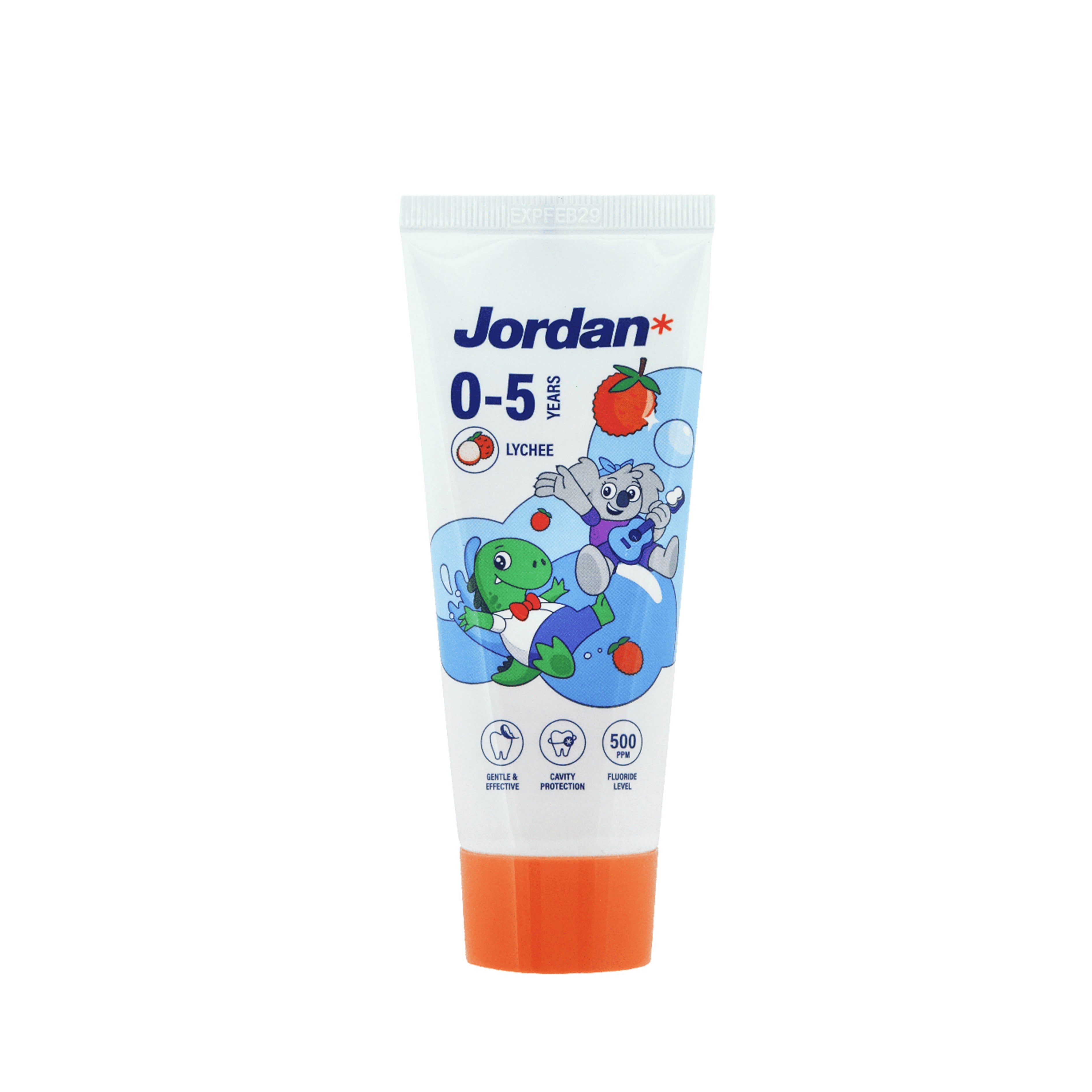 Jordan Toothpaste Step 1 0-5 Years - Lychee (75g)