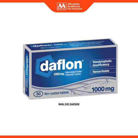 Daflon 1000mg Tablet 3x10's (Micronised Purified Flavonoid)