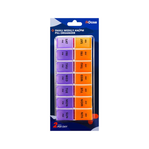 A-Dose Small Weekly AM/PM Pill Organizer (14 Compartments) 1's