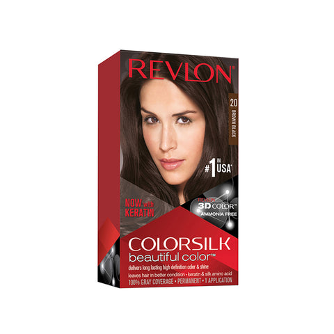 Revlon ColorSilk Beautiful Color 20 Brown Black