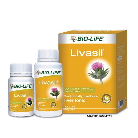 Bio-Life Livasil (Milk Thistle) Tablet 100's+30's