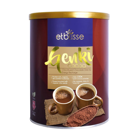 Etblisse Genki Cocoa Chia-Infused Chocolate Drink 800g