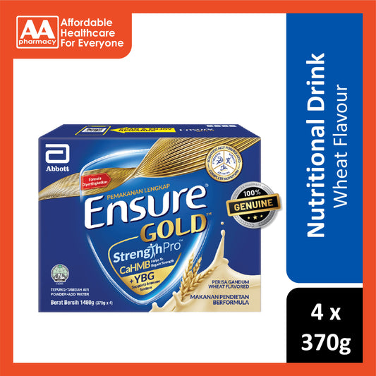 Ensure Gold Formula Drink 4x370g (Wheat Flavour)