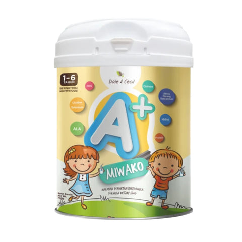 Miwako A+ Plant-Based Growing Up Formula 700g (For Children 1-6 Years Old)